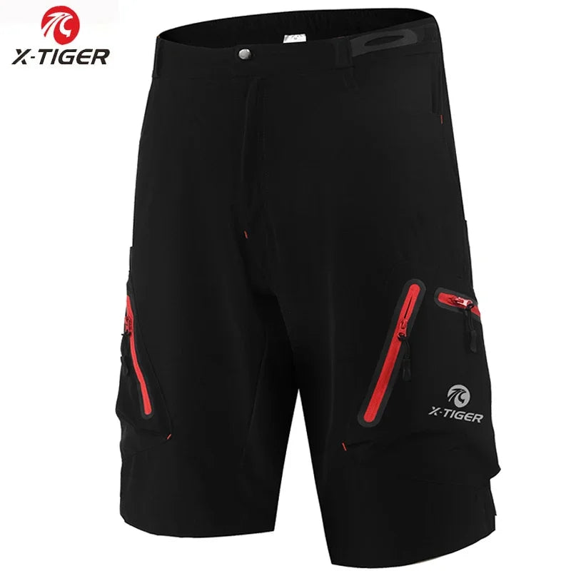 X-TIGERCN Mountain Bike Shorts for Men, Lightweight Quick Dry MTB Cycling Shorts