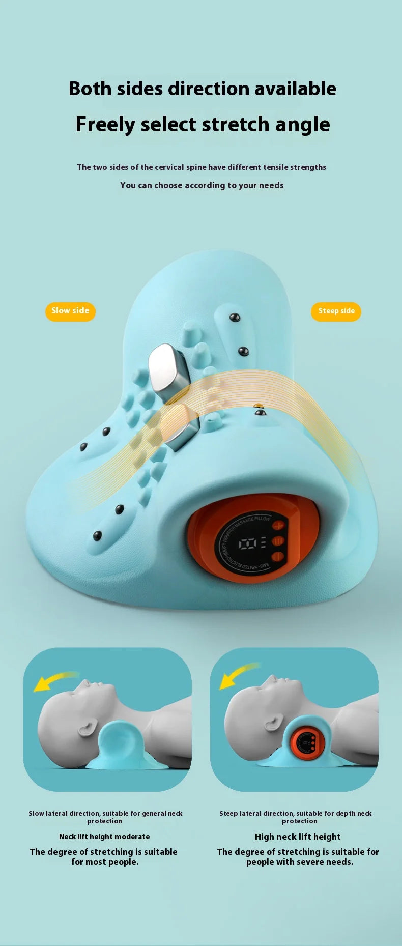 Neck Massager With Finger Pressure And Electric Shoulder Massage