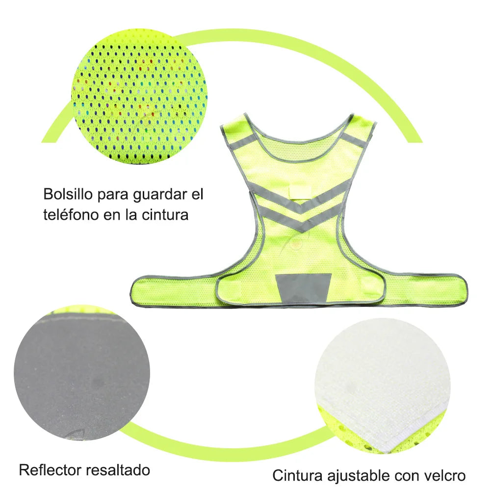 Hainan High Visibility Reflective Safety Vest for Outdoor Sports