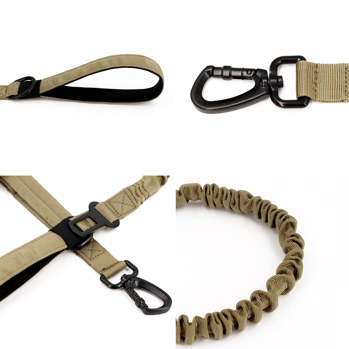 Tactical Padded Dog Harness With Molle Pouches And Quick Release