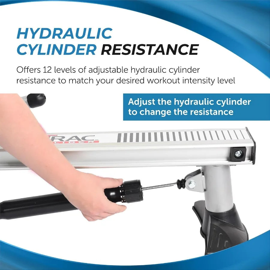 Rowing Machine With Cylinder Resistance Up To 250 Lbs Weight Capacity
