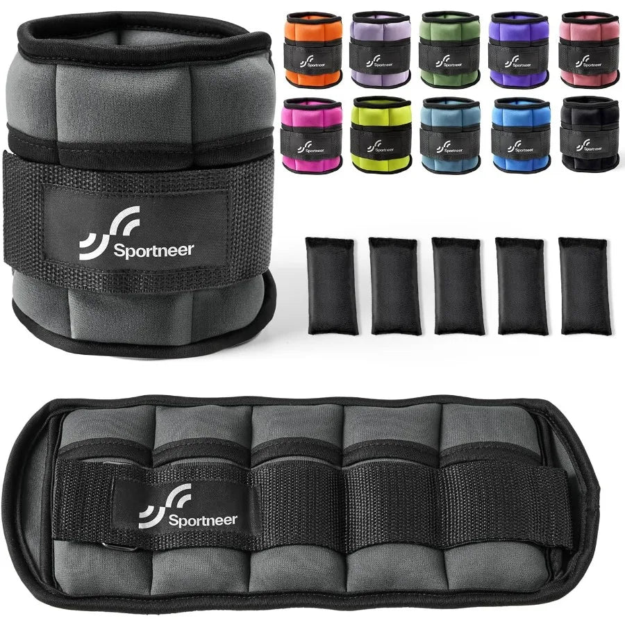 LISM Adjustable Ankle Weights for Fitness Walking and Strength Training