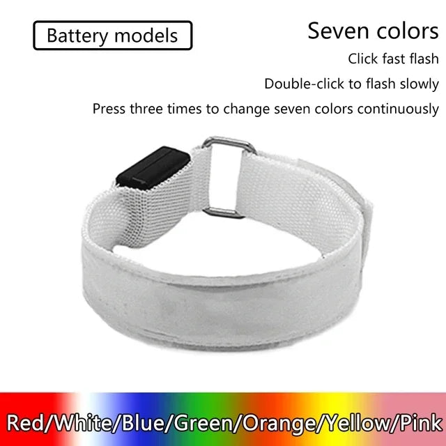 LED Light Strap Armband Night Running Outdoor Sports