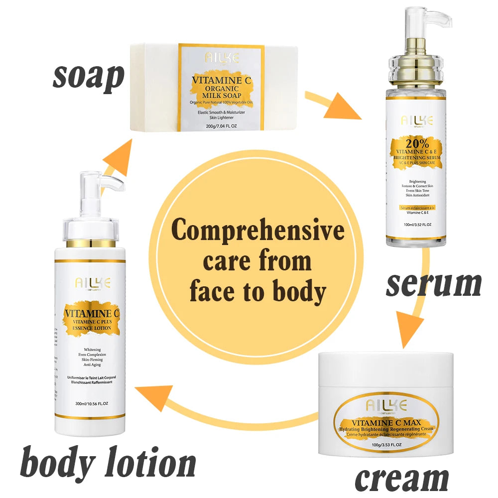 AILKE Vitamin C Skin Care Kit With Brightening Serum