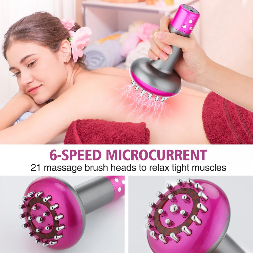 PASTSKY Electric Meridian Brush Scrapping Microcurrent Massage Device
