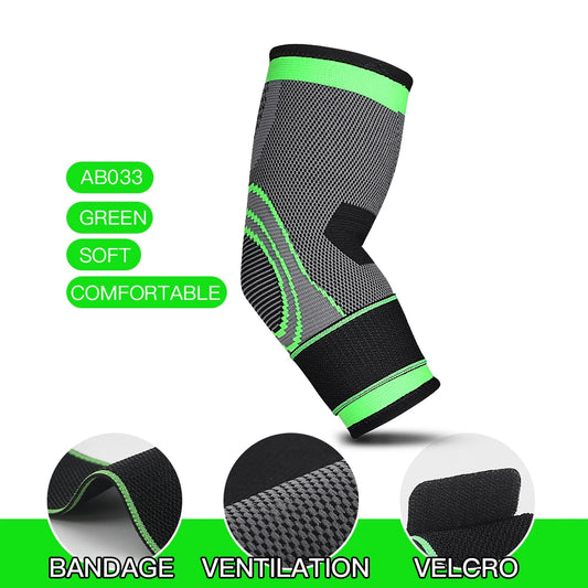 Elbow Support Elastic Arm Sleeve For Gym Fitness Nylon Protective Pad Sweat Absorption Basketball
