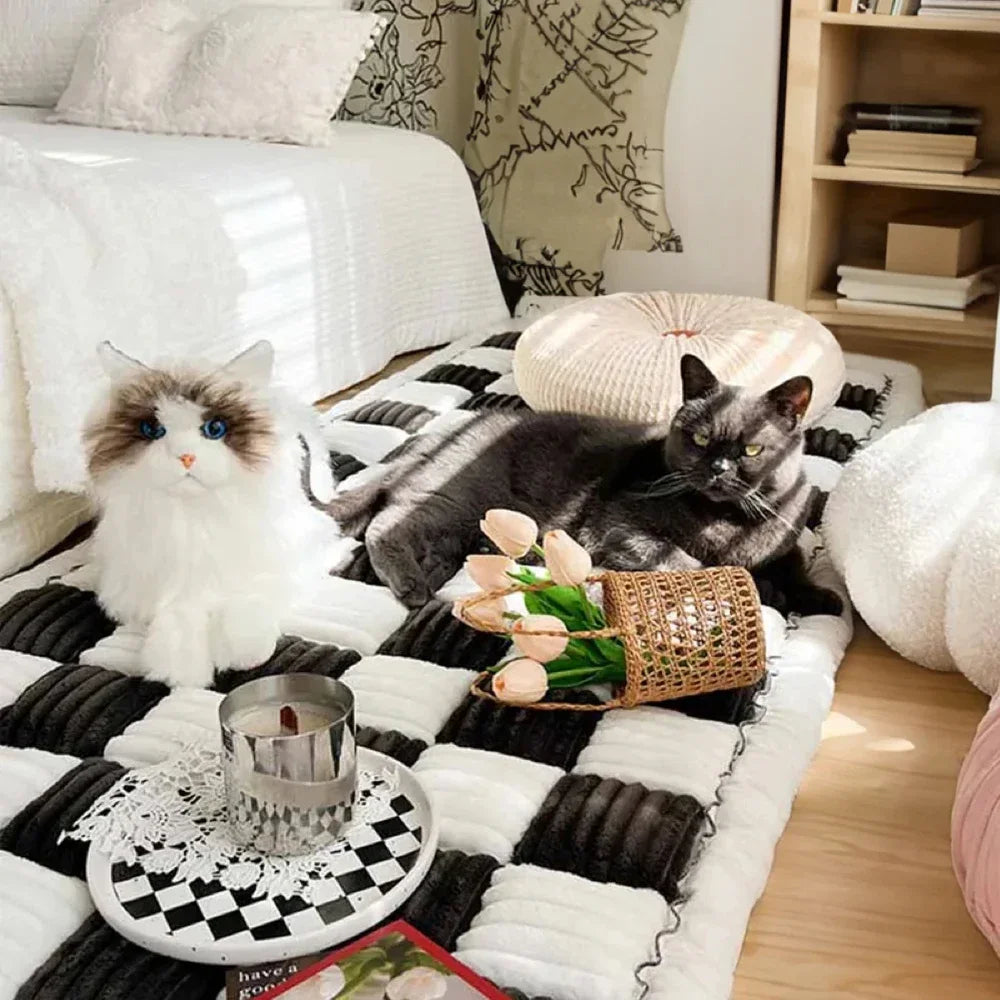 Waterproof Anti Slip Washable Coral Fleece Pet Dog Bed Cover