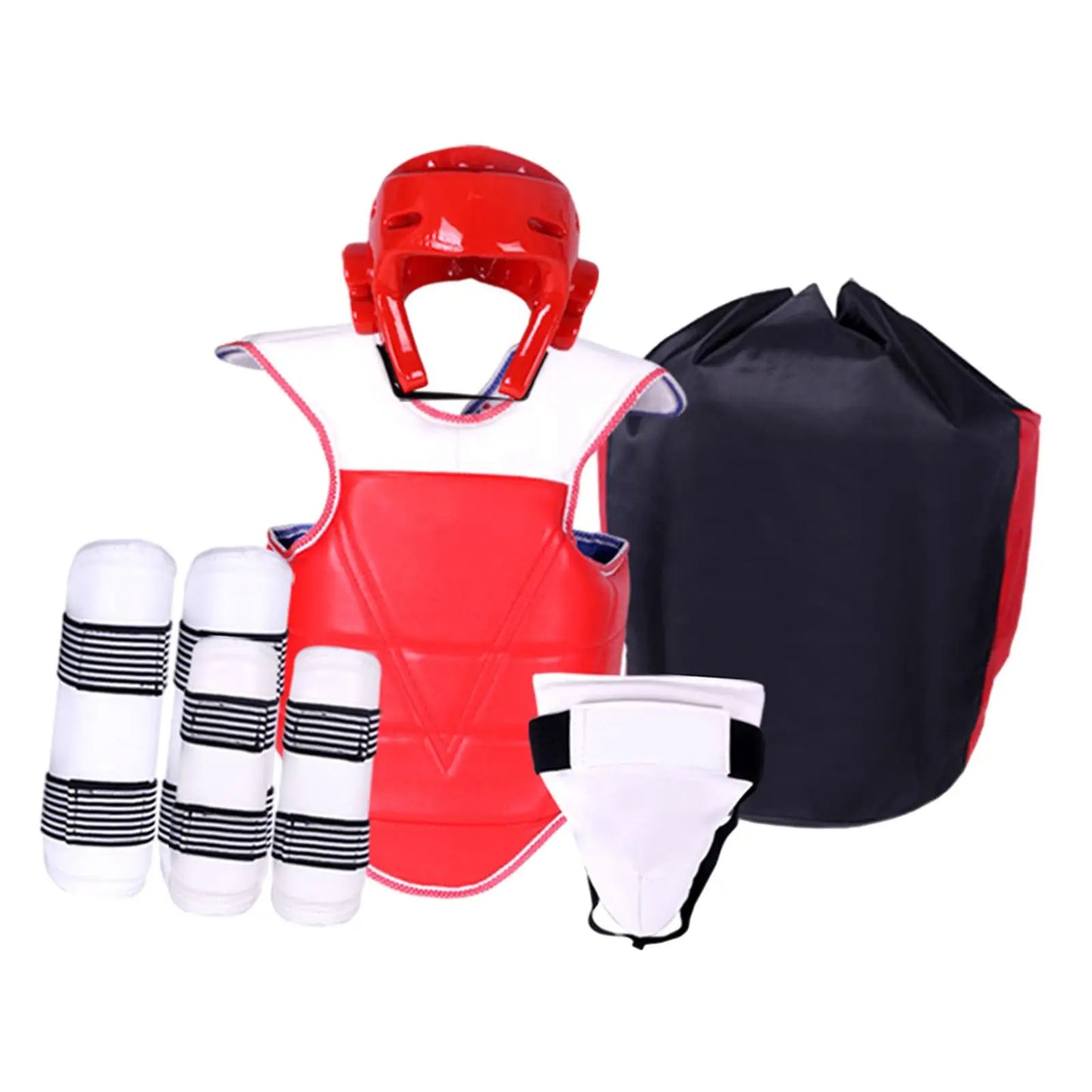 Kickboxing Muay Thai Shin Guards And Gloves Set For Sparring Gear