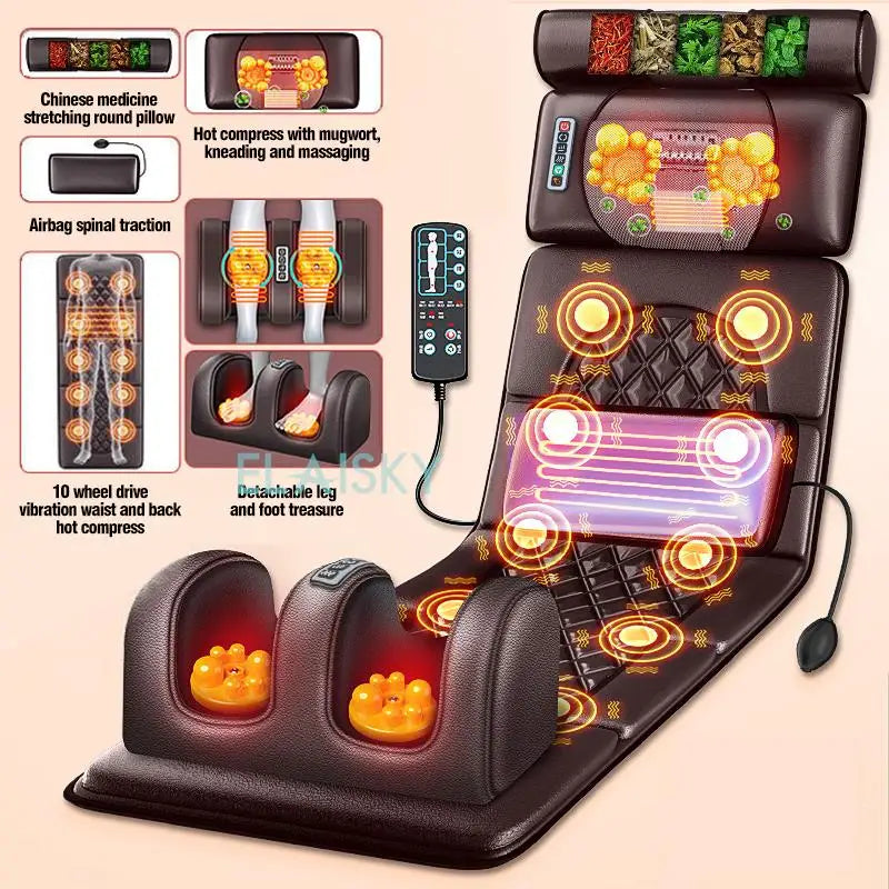 ELAISKY Electric Full Body Massage Cushion With Heating Infrared