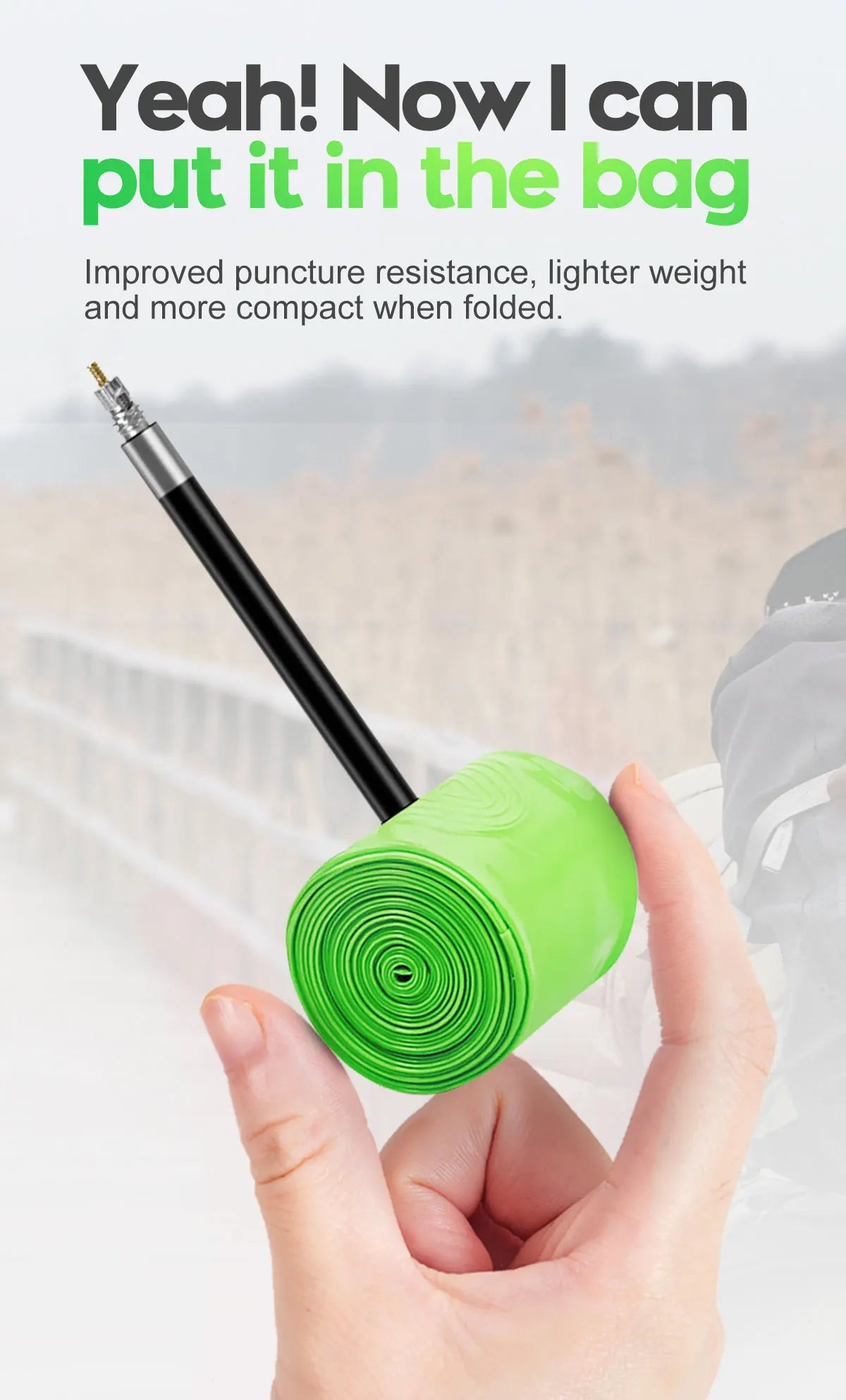 CYCLAMI Ultralight Gravel Bike TPU Inner Tube 2 Pack