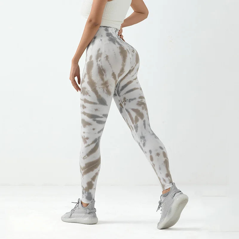 Juxuan Womens High Waist Seamless Gym Yoga Leggings For Running