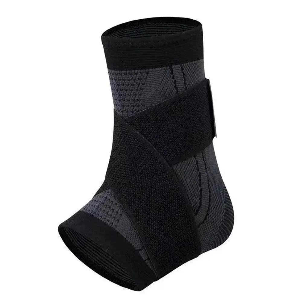 High-concerned Ankle Support Brace Nylon Knitted Elastic Pressurized Bandage For Sport Gym Running Basketball
