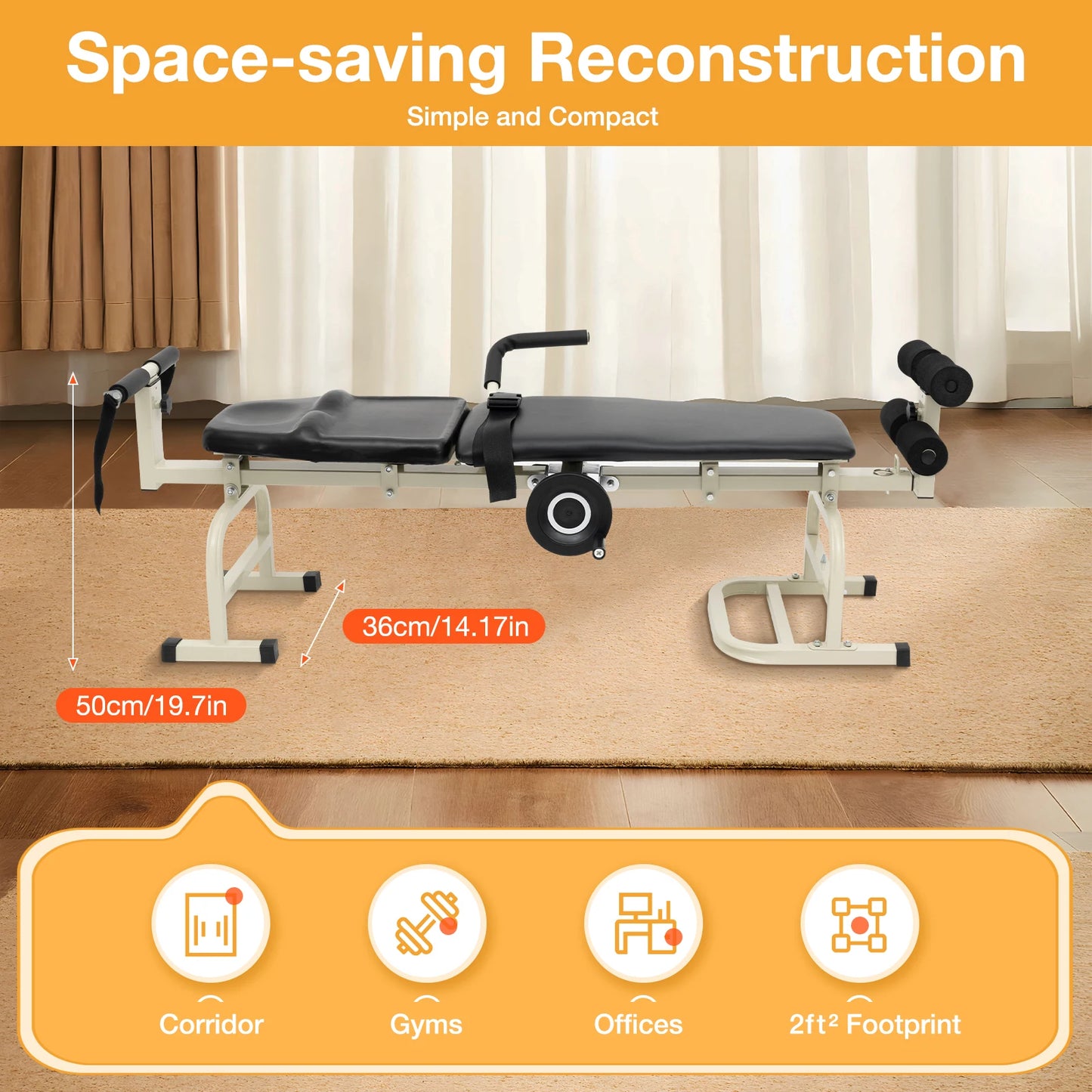 Multifunctional Body Stretcher Vertebrae Care Bench For Neck And Shoulders