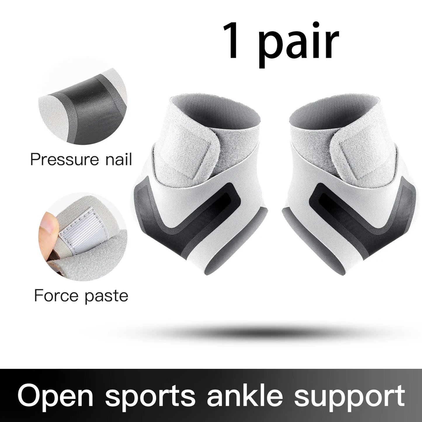Adjustable Ankle Sleeve With Support Pad For Breathable Sports Safety