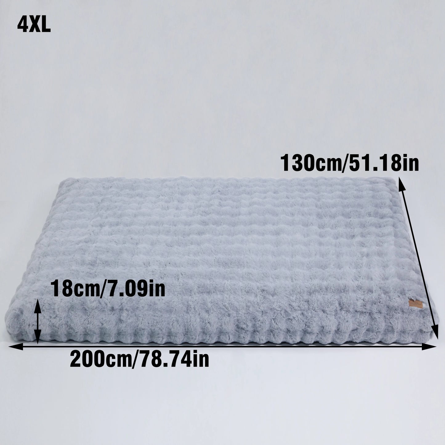 Fluffy Dog Crate Bed for Extra Large Dogs, Plush Faux Fur Crate Pad, Calming Anti Anxiety Dog Bed, Washable Soft Warm Crate