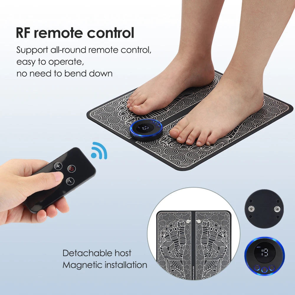 Eelhoe Electric EMS Foldable Foot Massager Pad With 8 Modes
