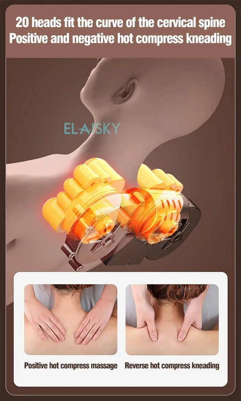ELAISKY Electric Full Body Massage Cushion With Heating Infrared
