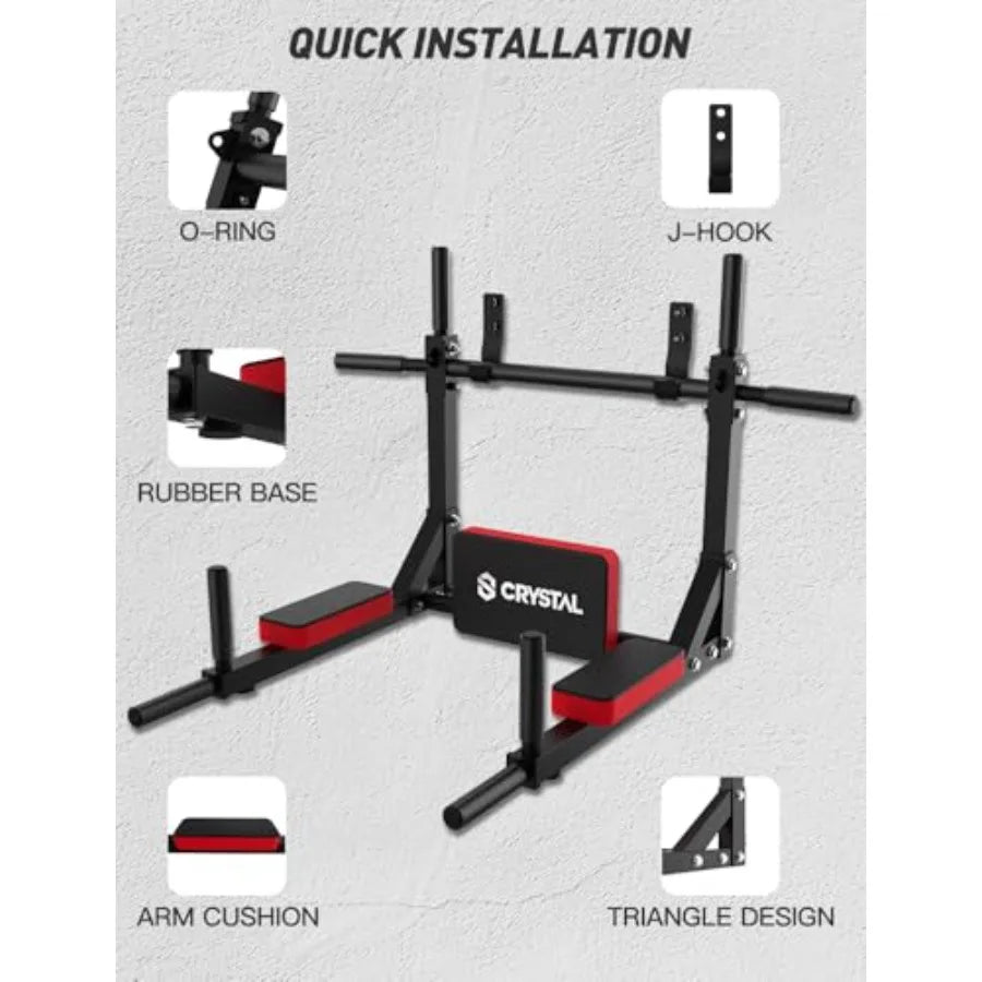 Crystal Fit Multifunctional Wall Mounted Pull Up Bar For Gym