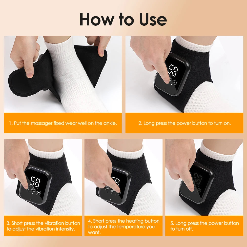 DeMoce Electric Foot Heat Massager With Hot Compress And Vibration