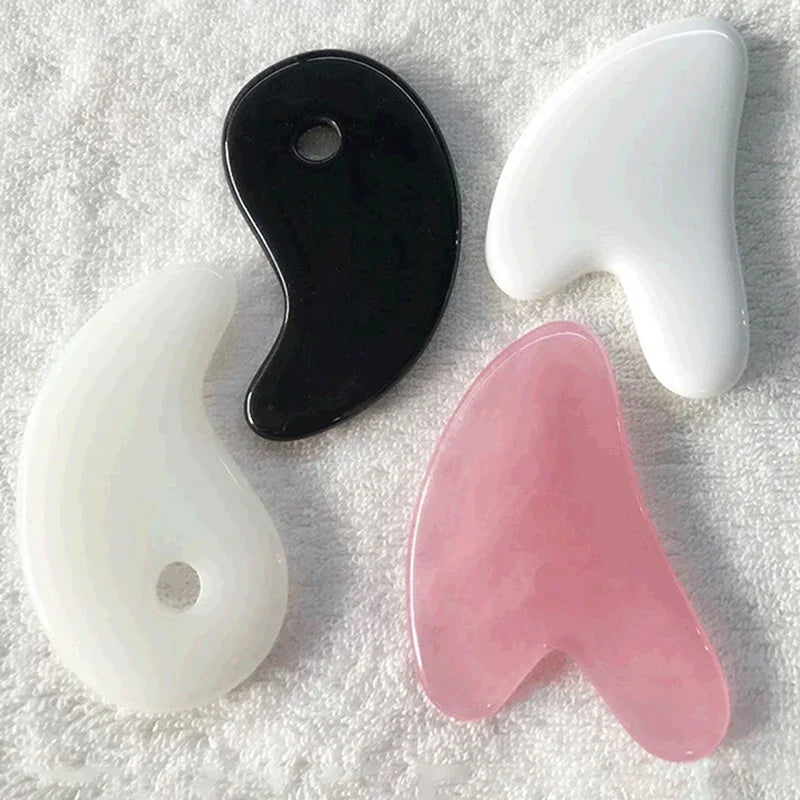 YUKUI Jade Gua Sha Stone Facial And Body Massager Tool