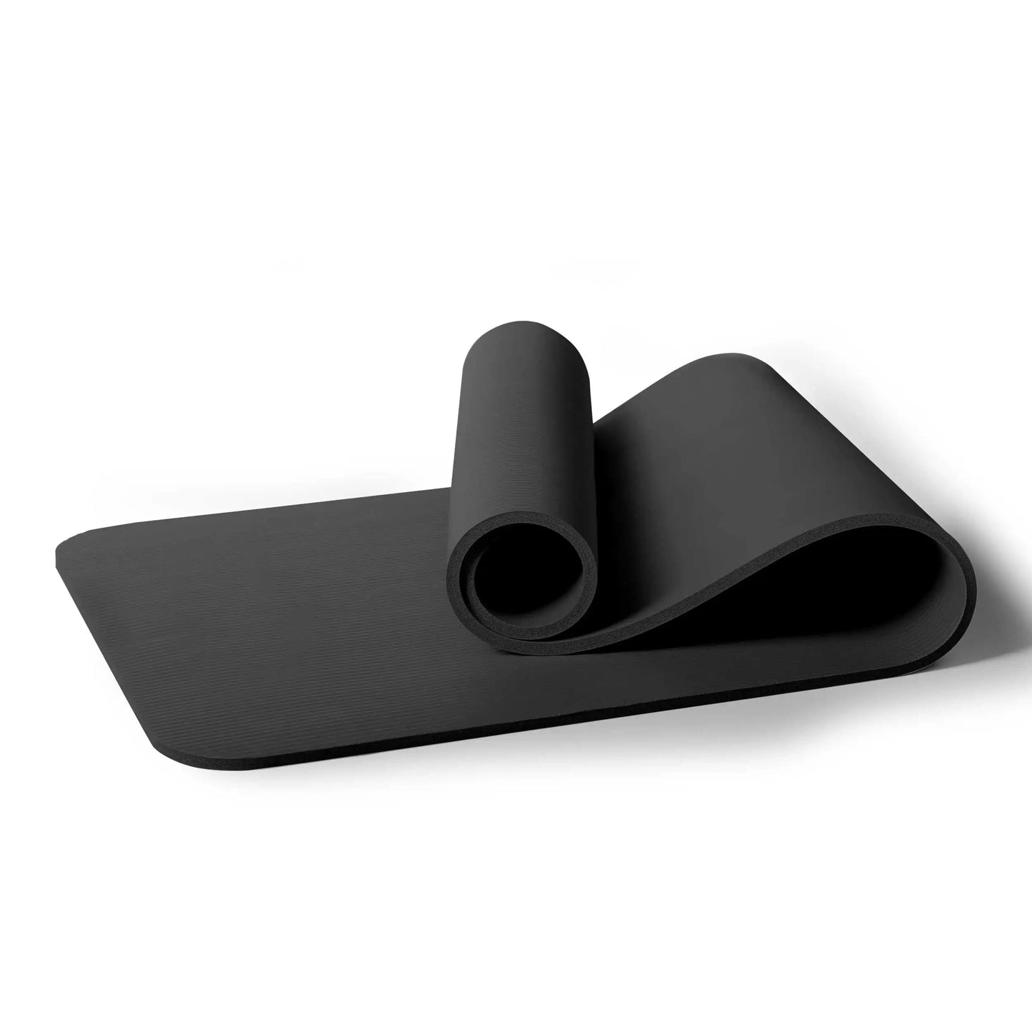 12mm Thick NBR Fitness Yoga Mat, Non-Slip Wide Exercise Mat, Portable Strap, Includes Carry Sling