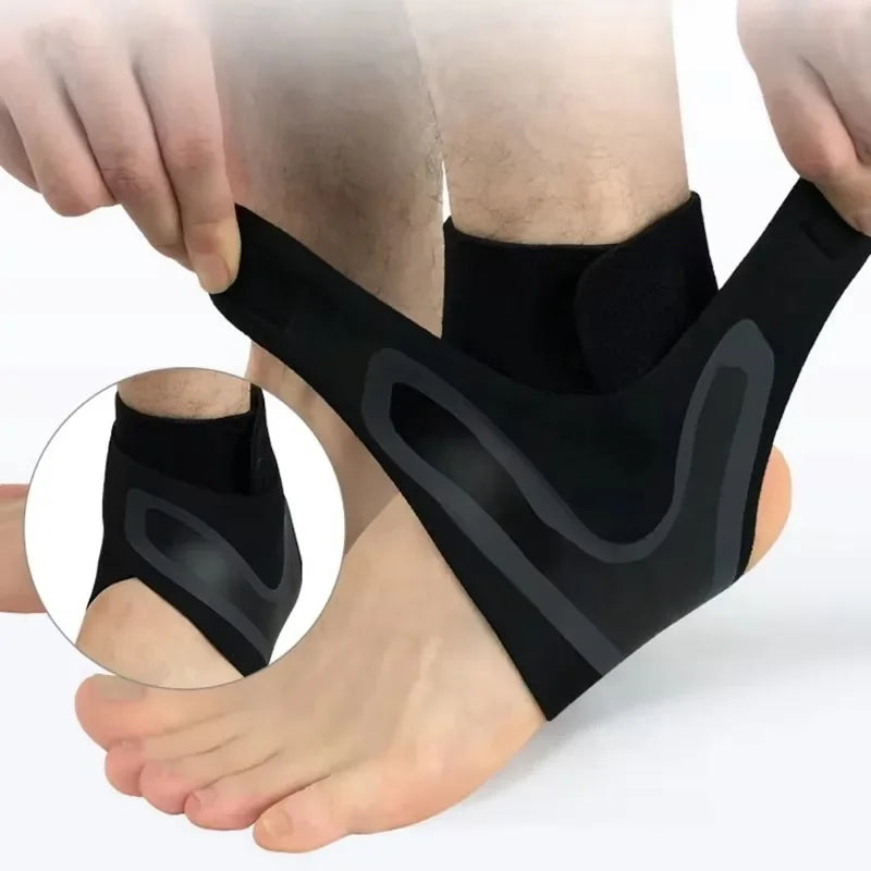 Adjustable Ankle Sleeve With Support Pad For Breathable Sports Safety