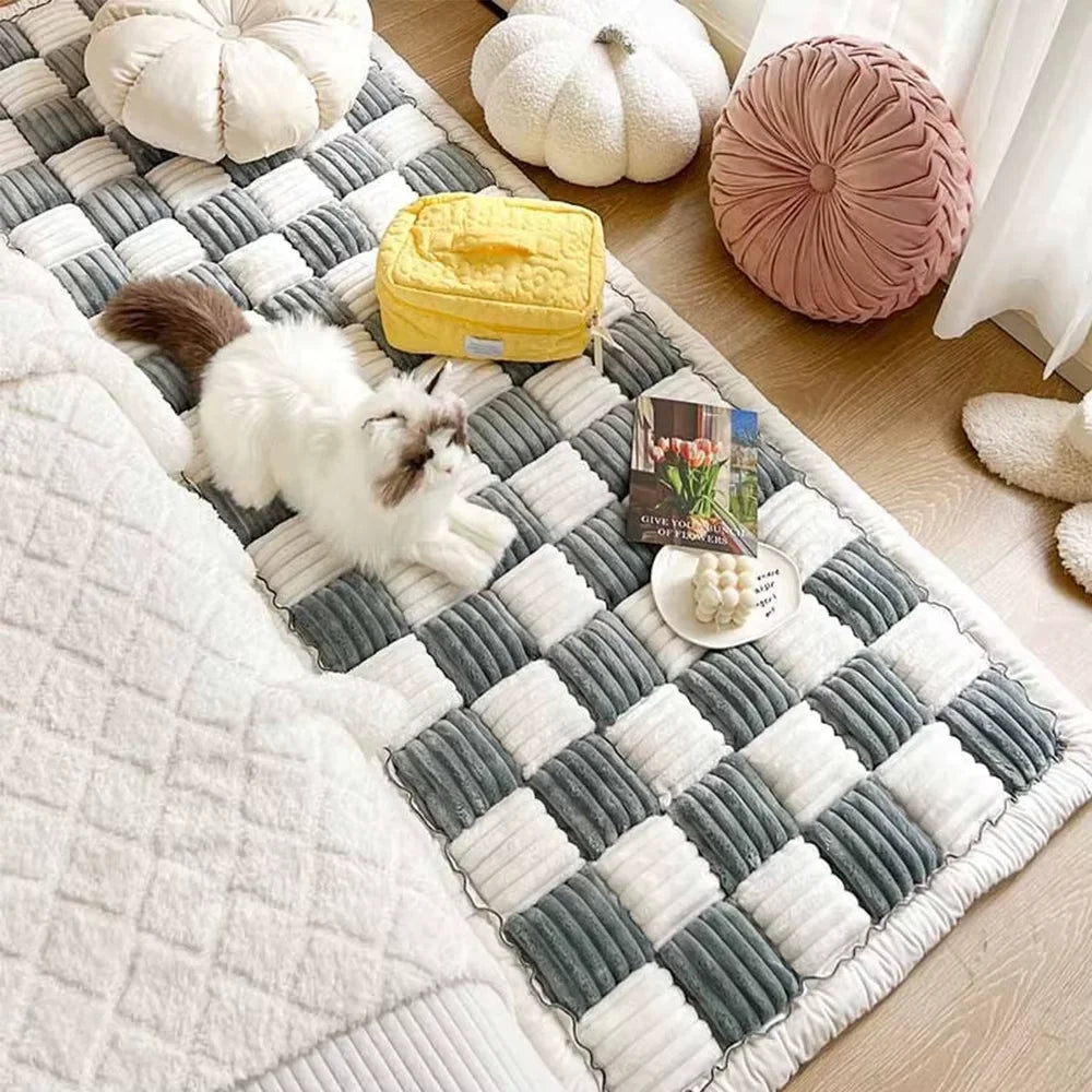 Waterproof Anti Slip Washable Coral Fleece Pet Dog Bed Cover
