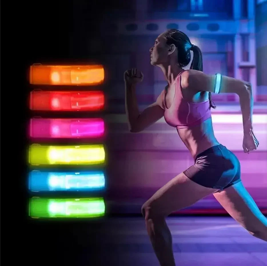 LED Light Strap Armband Night Running Outdoor Sports