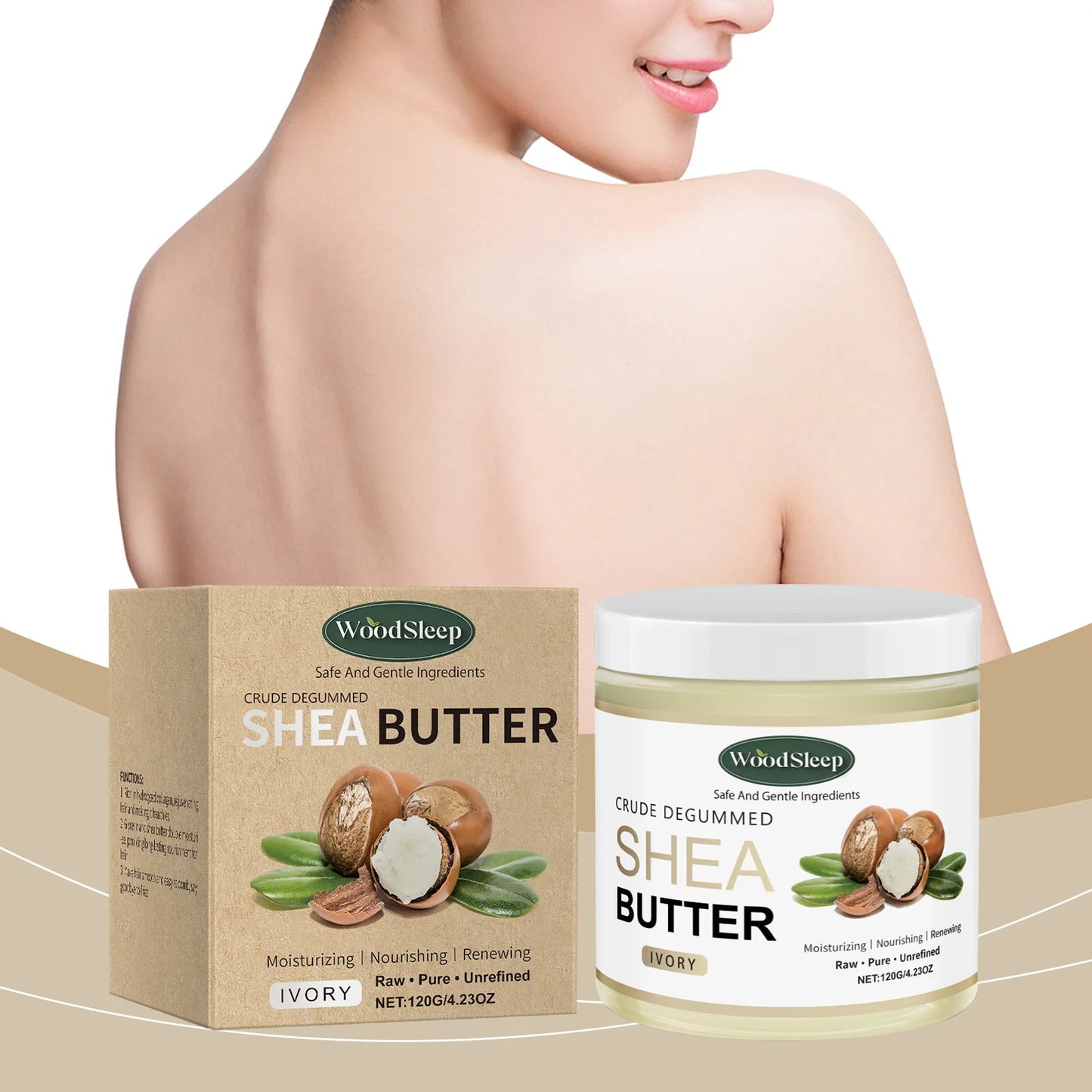 Woodsleep Shea Butter Moisturizing Cream for Face and Body