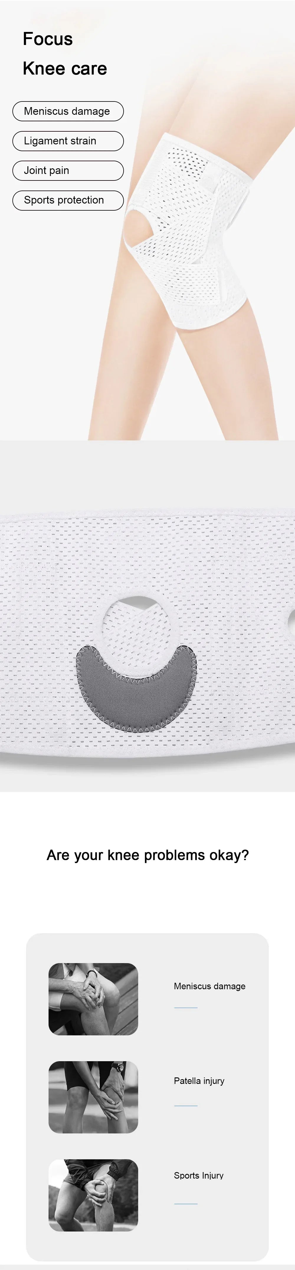 Craft Of Weaving Elastic Knee Pads For Sports Joint Protection