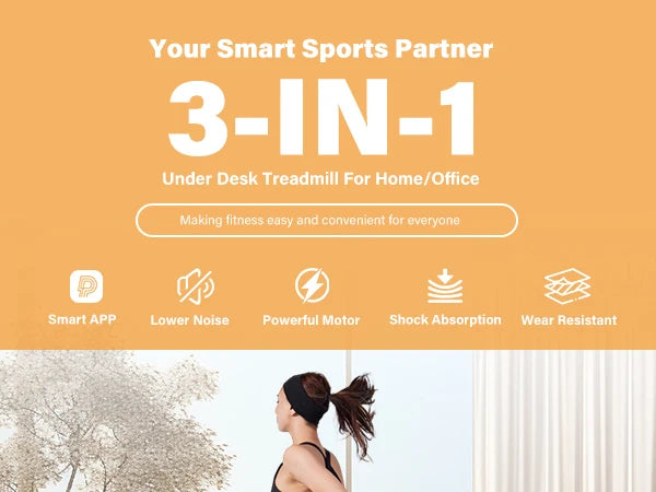 Driving 2in1 2.5 HP Treadmill for Home With LCD Display