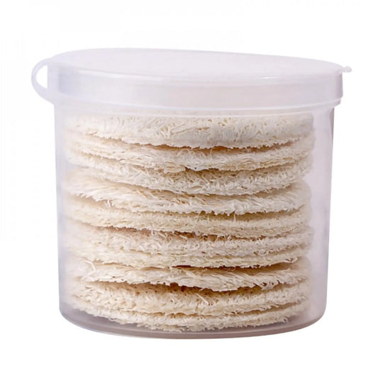 Natural Loofah Facial Scrub Pads 10 Pieces Exfoliating Body Spa