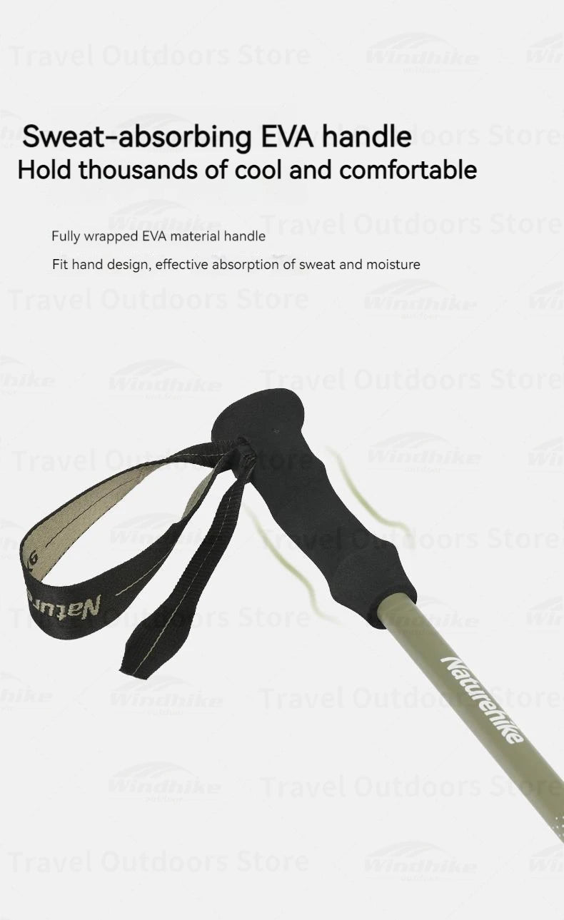 Naturehike Carbon Fiber Telescopic Trekking Pole Outdoor Hiking