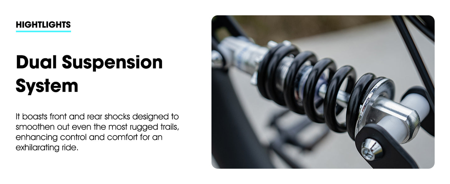 JOYSTAR Full Suspension Mountain Bike 21 Speed Unisex