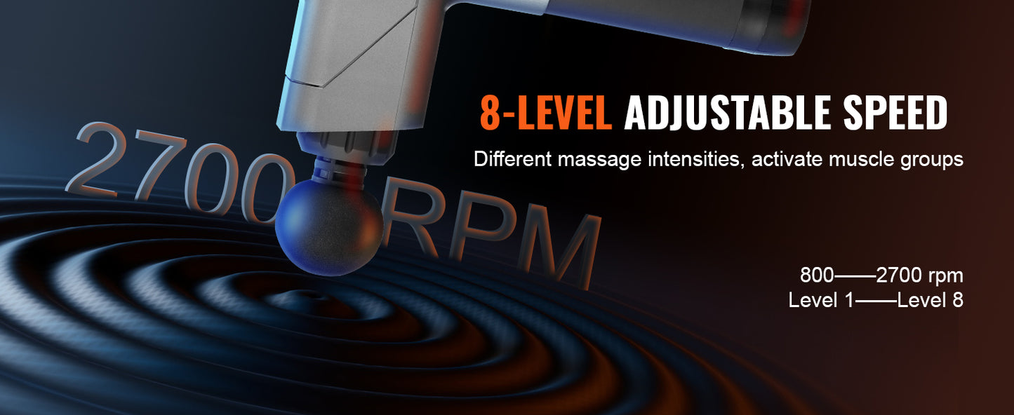 SucceBuy Massage Gun Deep Tissue Percussion 8 Speed Levels