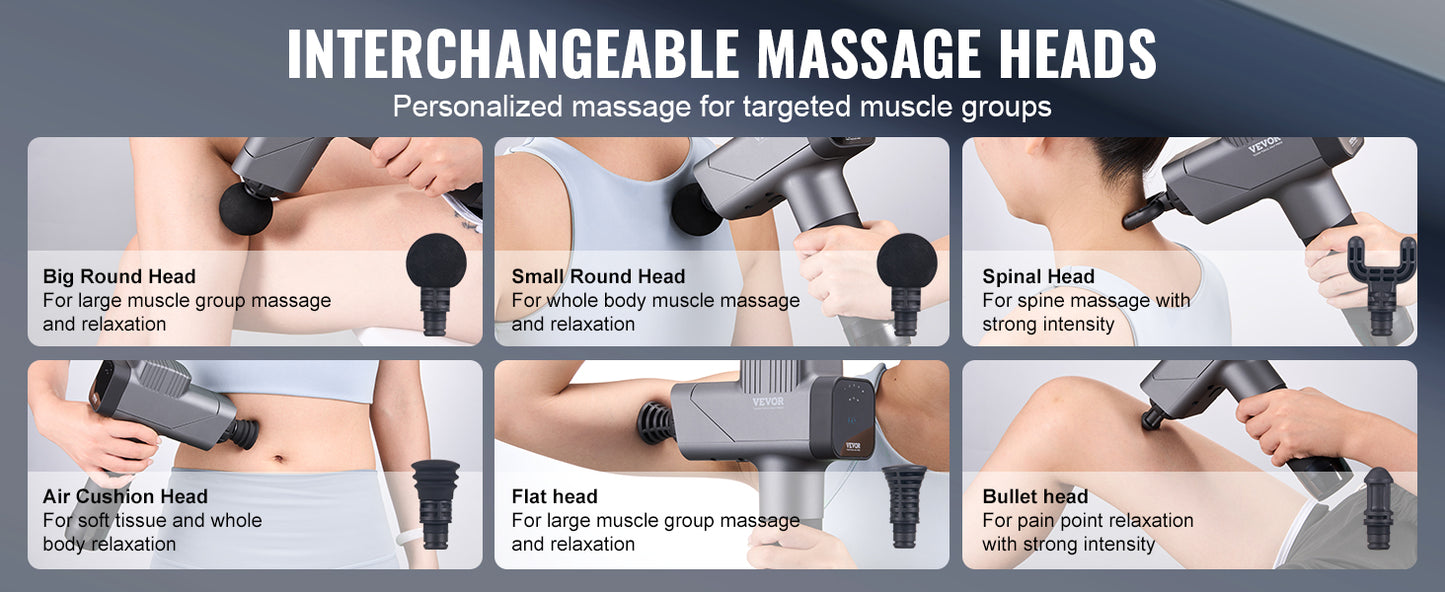 SucceBuy Massage Gun Deep Tissue Percussion 8 Speed Levels
