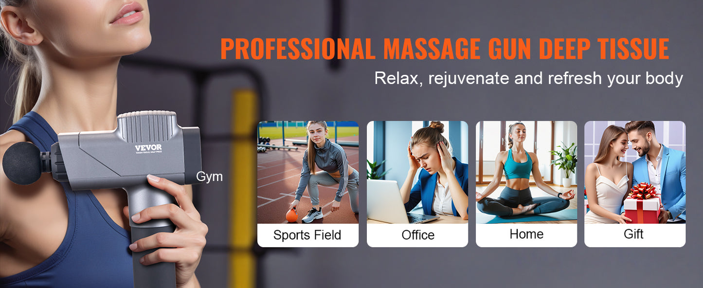 SucceBuy Massage Gun Deep Tissue Percussion 8 Speed Levels